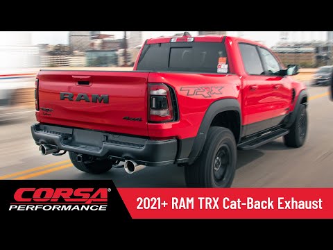 CORSA® Performance 2021-23 RAM TRX True Dual Xtreme Cat Back Exhaust Systems Now Available!