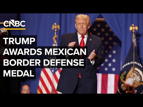 President Trump awards Mexican Border Defense Medal at the White House — 12/15/2025