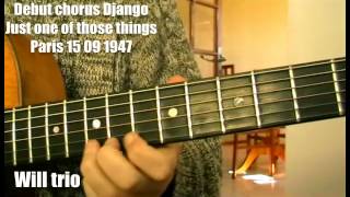 Just one of those things - debut chorus de Django Reinhardt Paris 15 091947