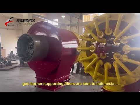 30T coke oven gas electronic ratio adjustment gas burner supporting filters