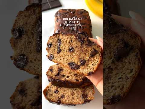 100 DAYS OF HEALTHY DESSERTS DAY 82: Banana Bread🤩 #healthyrecipes #healthydessert #healthyrecipe