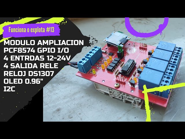 Vídeo relacionado con Heevhas PCF8574 IO Tarjeta de expansión expansor de I/O Autobús I2C Módulo de desarrollo de evaluación Módulo de placa de expansión MCU (3 piezas)
