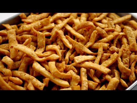 दीपावली में जरुर बनाइये कुरकुरे अजवाईन मटर - ajwain matar nimki recipe crispy snack cookingshooking