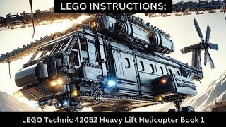 LEGO INSTRUCTIONS: Build the 42052 Heavy Lift Helicopter! 🚁✨ (Step-by-Step Flip Through) Book 1