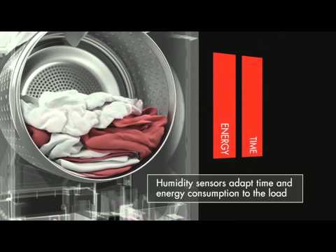 AEG Freestanding Condenser Tumble Dryer Heat Pump TR849P4B - White Video 4