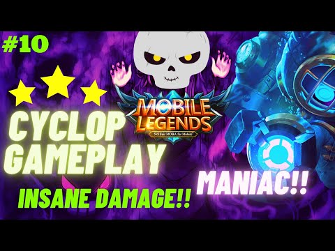 Cyclop Maniac Gameplay!! The Best Solo Mage | Insane Damage ~ Mobile Legends