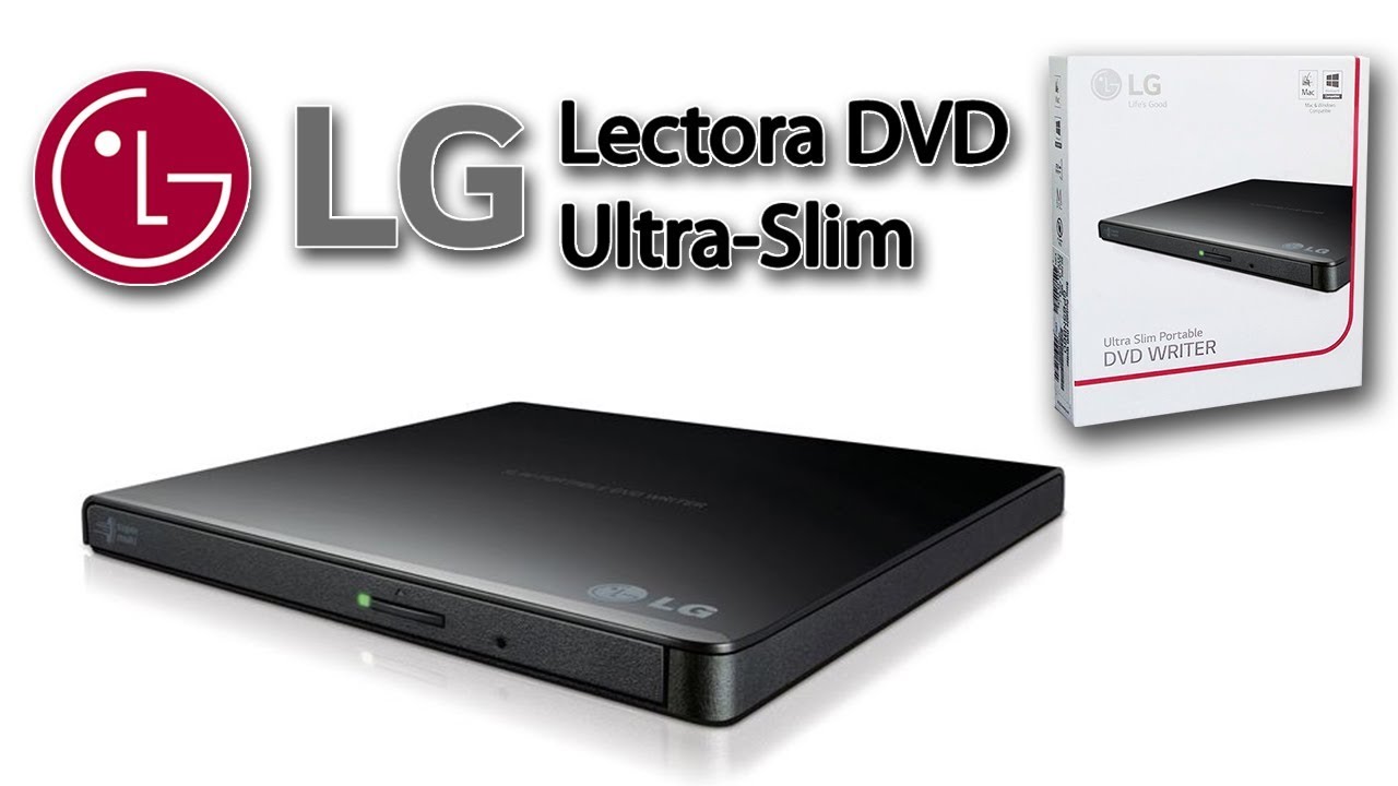 LG Lecteur DVD Externe usb Slim - Noir - LE MAC URBAIN