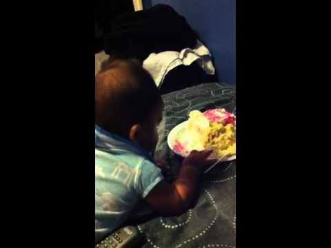 Adriel found the cake