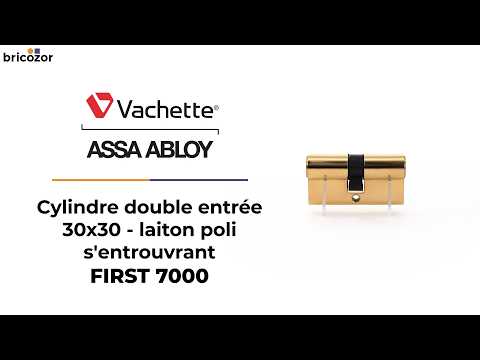 Cylindre FIRST 7000 s'entrouvrant, laiton poli VACHETTE