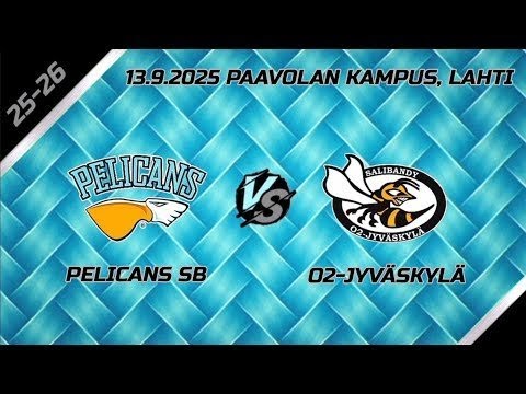 Pelicans SB - O2-Jyväskylä 13.9.2025 Paavolan kampus, Lahti.