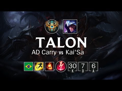 Talon AD Carry vs Kai'Sa - BR Challenger Patch 8.10