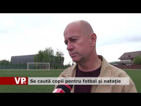 Se caută copii pentru fotbal şi nataţie