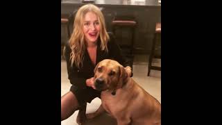 Lovely dog and its hostess, Mallory Edens, daughter of the NBA Bucks boss. video