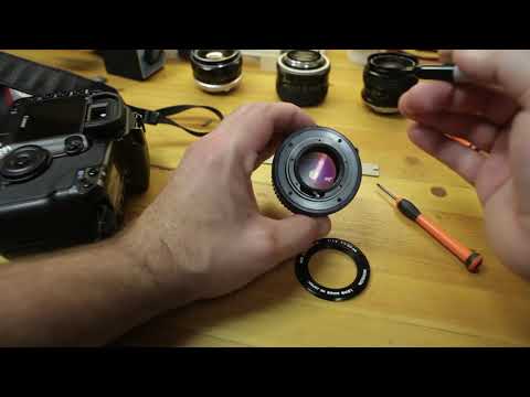 Minolta MD Rokkor-X 50mm f/1.4 conversion to Canon EOS