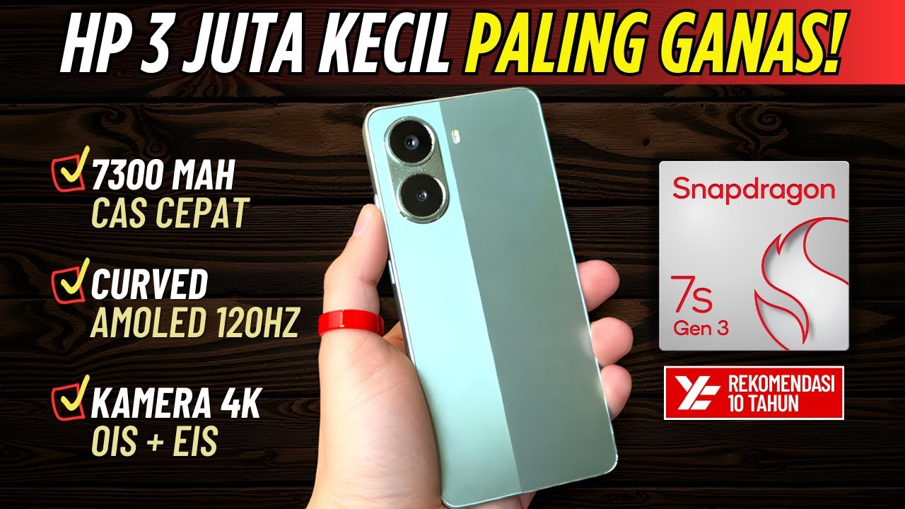 5 Rekomendasi HP 3 JUTAAN TERBAIK [3 - 3,5 JUTA] Januari 2026