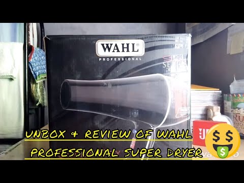 Unboxing & review of WAHL Professional Hair Dryer