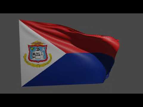St Maarten Flag Animation | St Maarten Flag