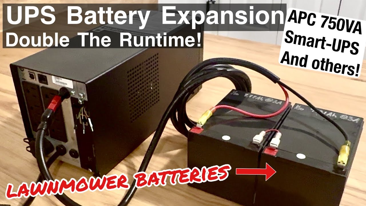 Adding External Batteries to APC UPS for Longer Runtime.
