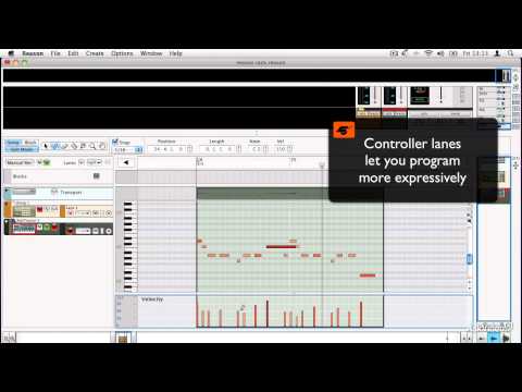 Reason 7 101: Quick Start Guide - 6. MIDI Editing