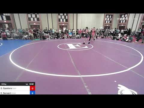 120 Kg Round Of 16 - Dominick Spadaro, South Side Wrestling Club Vs Eren Sement, Pennsylvania 03fd