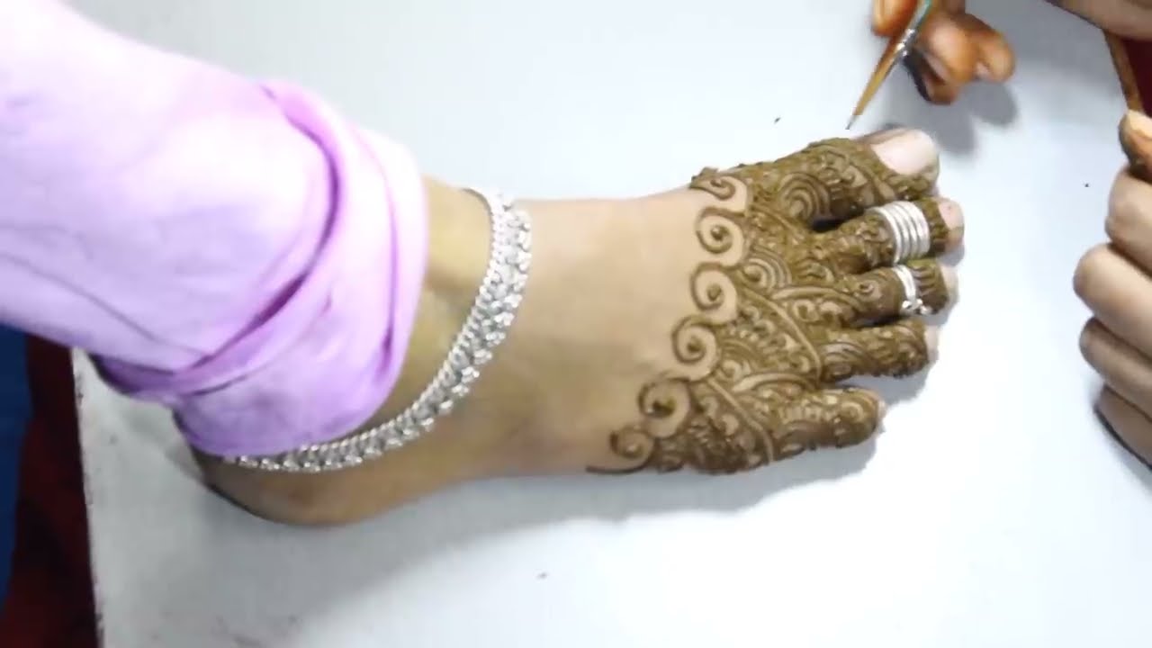bridal mehndi designs for feet tutorial by style mehndi designs and fasion art