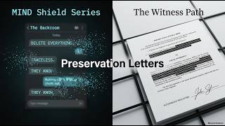 MIND SHIELD WITNESS PATH: Preservation Letters