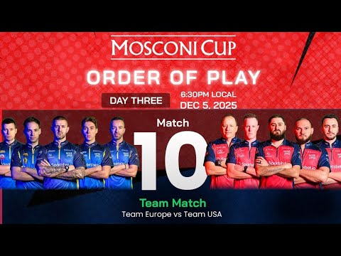 MATCH 10 | TEAM EUROPE - TEAM USA | MOSCONI CUP 2025 | HIGHLIGHTS