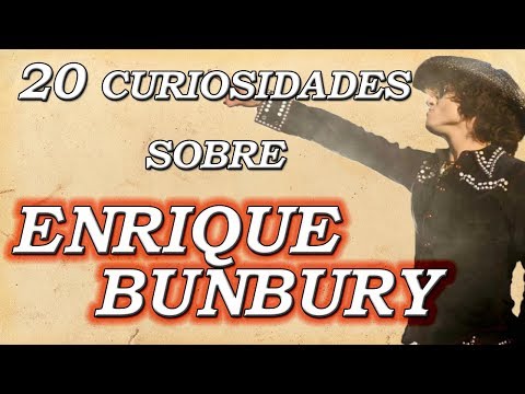 Enrique Bunbury | 20 curiosidades ¿Quién es su mayor influyente musical?