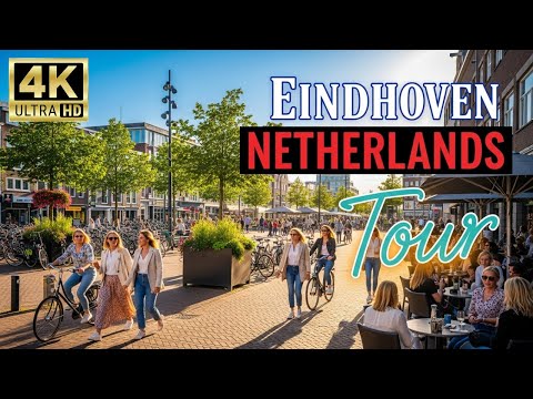 Eindhoven Walking Tour Netherlands | A Sunny Walk Through the City of Design 4K UHD