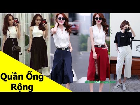 50 Mẫu quần kiểu nữ đẹp, quần ống rộng đẹp S4