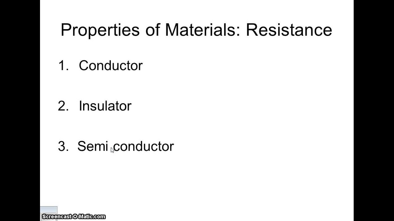 Unit 4 Electrical Resistance part 1 ppt video