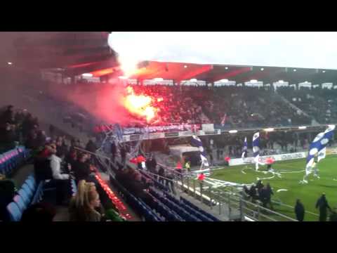 Esbjerg vs Brøndby 3-1 Pyro-Show 18-04-2013