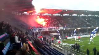 preview picture of video 'Esbjerg vs Brøndby 3-1 Pyro-Show 18-04-2013'