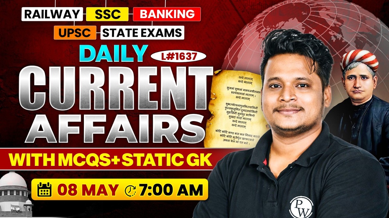 Current Affair Today | 8 May 2026 Daily Current Affairs | Ssc Gd | Rrb Ntpc | Bpsc | Raja Gupta sir