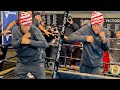 DEVIN HANEY LOOKS TO BUST GEORGE KAMBOSOS FACE WITH UPPERCUTS & HOOKS! LOOKS SHARP DAYS FROM FIGHT