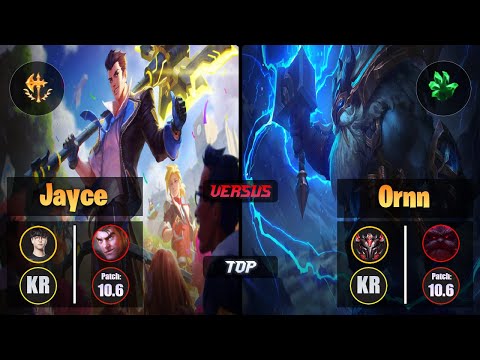 Roach JAYCE (Top) [Conqueror] VS ORNN - Grandmaster KR Patch 10.6