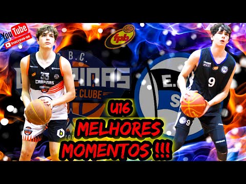 MELHORES MOMENTOS DO JOGO CAMPINAS BASQUETE X PINHEIROS NO CAMPEONATO PAULISTA U-16 !!!