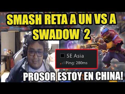 SMASH JUEGA UN VS DE PANGOLIER CON 280 DE PING!! | DOTA 2