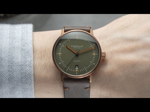 STERNGLAS Naos Automatik dunkelgrün bronze - Der preisgekrönte Klassiker in edlem Bronzeton