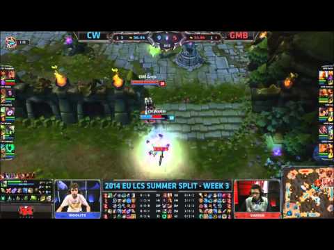 CW Woolite got bursted by GMB Genja - CW vs GMB - 2014 EU LCS Summer Split