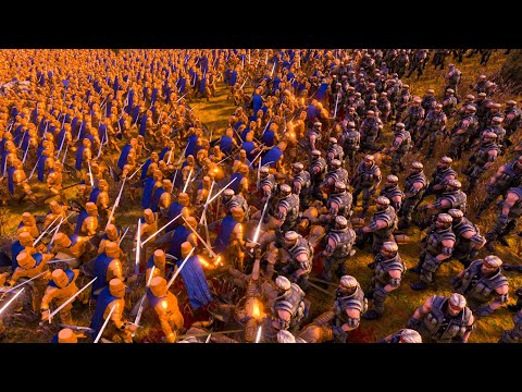 20700 Golden Knights VS 21000 Chunk Norriss - Ultimate Epic Battle Simulator 2 -  UEBS 2