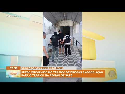 Preso envolvido no tráfico de drogas e associação para o tráfico na região de Sapé