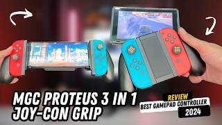 BEST SWITCH GAMEPAD ! MGC PROTEUS 3 IN 1 JOY CON GRIP REVIEW