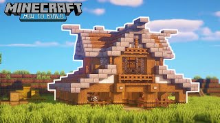 Minecraft: How to Build a Horse Stable |  Animal Barn Tutorial