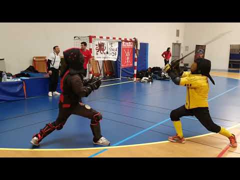 Longsword sparring with @FrenchHemaBoy (Gabriel Tardio)