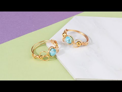 How to Make a Beaded Wire Ring with Heart Designs | Kissitty Jewelry