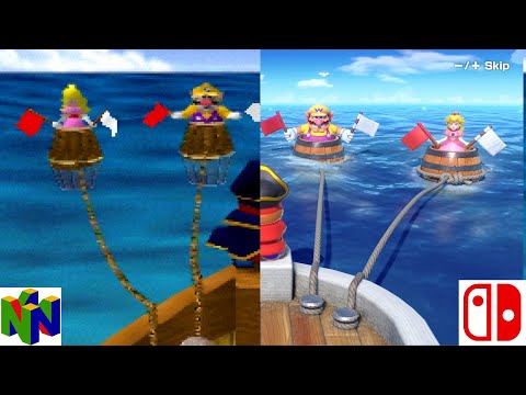 Mario Party 1 Side-by-Side Original Vs Remake Minigames Comparison (N64 Vs Switch)