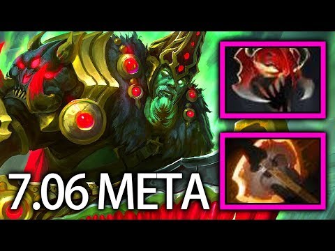 Battle Fury + Madness? Best build 7.06 META  Wraith King Gameplay by rmN Dota 2