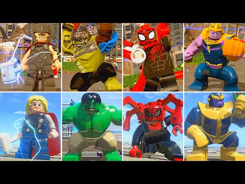 Evolution of Characters in LEGO Marvel Videogames