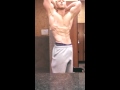 Natural bodybuilding, flexing, posing